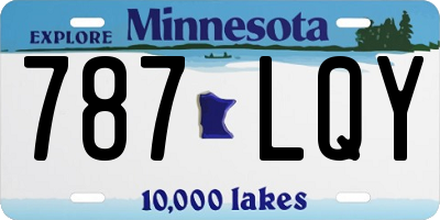 MN license plate 787LQY