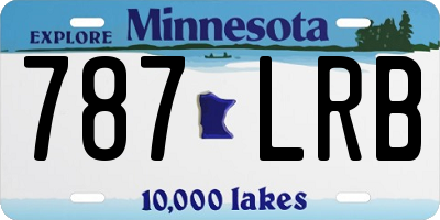 MN license plate 787LRB