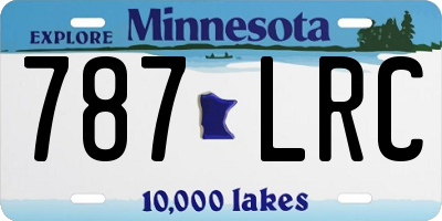 MN license plate 787LRC