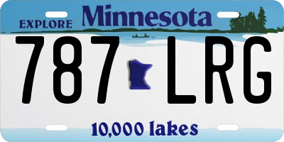 MN license plate 787LRG