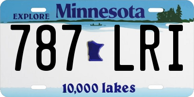 MN license plate 787LRI