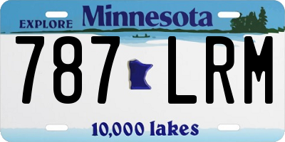 MN license plate 787LRM
