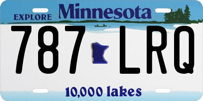 MN license plate 787LRQ