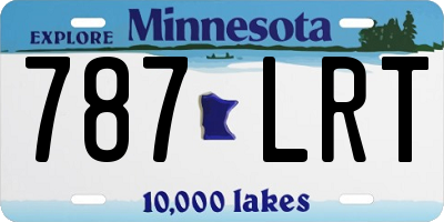 MN license plate 787LRT