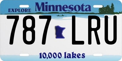 MN license plate 787LRU