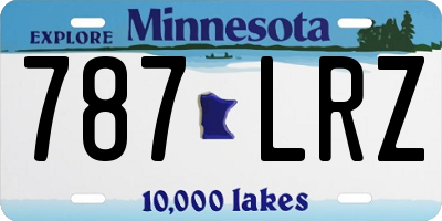 MN license plate 787LRZ