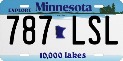 MN license plate 787LSL
