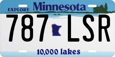 MN license plate 787LSR