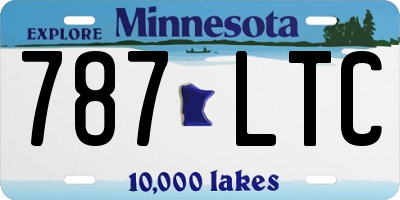 MN license plate 787LTC
