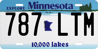 MN license plate 787LTM