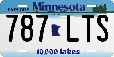 MN license plate 787LTS