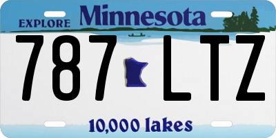 MN license plate 787LTZ