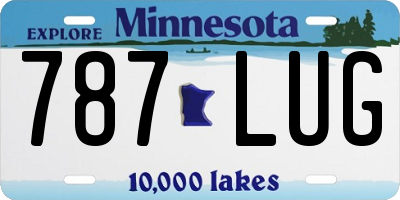 MN license plate 787LUG
