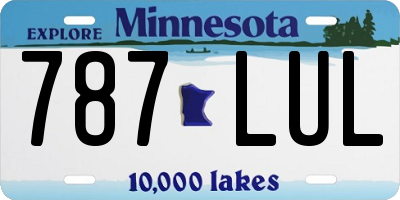 MN license plate 787LUL