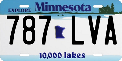 MN license plate 787LVA