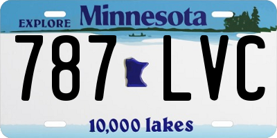 MN license plate 787LVC