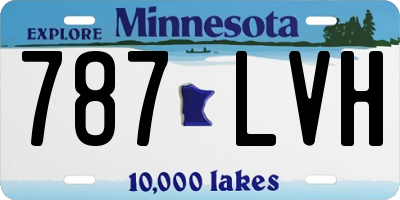 MN license plate 787LVH