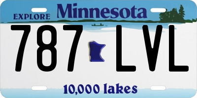 MN license plate 787LVL