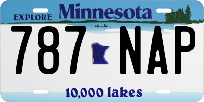 MN license plate 787NAP