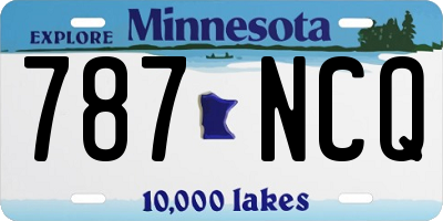 MN license plate 787NCQ