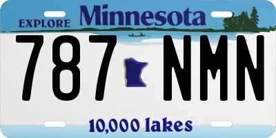 MN license plate 787NMN