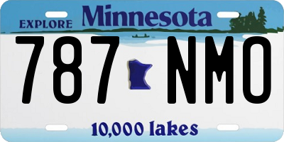 MN license plate 787NMO