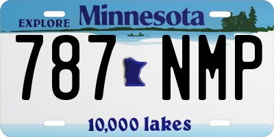 MN license plate 787NMP