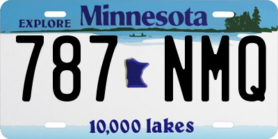 MN license plate 787NMQ