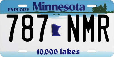 MN license plate 787NMR
