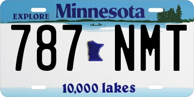 MN license plate 787NMT