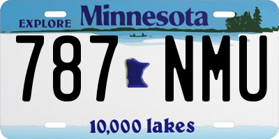 MN license plate 787NMU