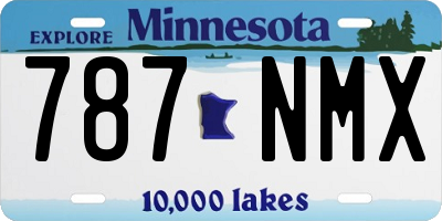 MN license plate 787NMX