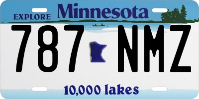 MN license plate 787NMZ