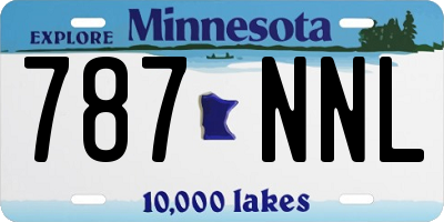 MN license plate 787NNL