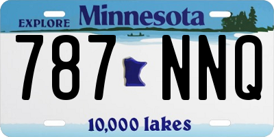 MN license plate 787NNQ