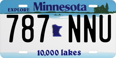 MN license plate 787NNU