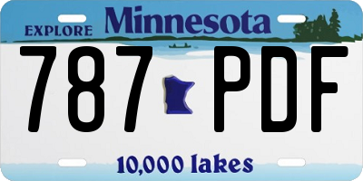 MN license plate 787PDF