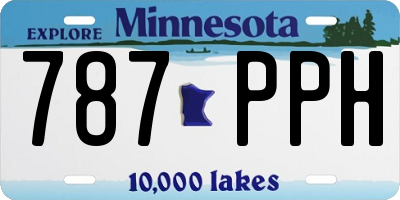 MN license plate 787PPH