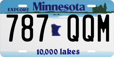 MN license plate 787QQM