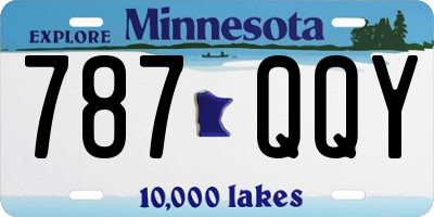 MN license plate 787QQY
