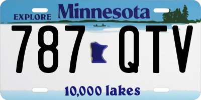 MN license plate 787QTV