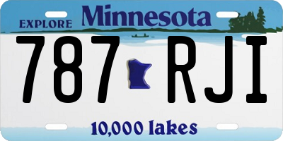 MN license plate 787RJI