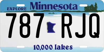 MN license plate 787RJQ