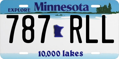 MN license plate 787RLL