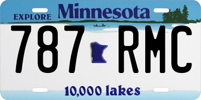 MN license plate 787RMC