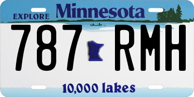 MN license plate 787RMH