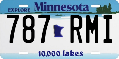 MN license plate 787RMI