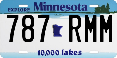 MN license plate 787RMM