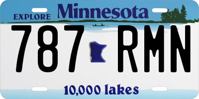 MN license plate 787RMN