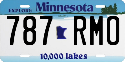 MN license plate 787RMO